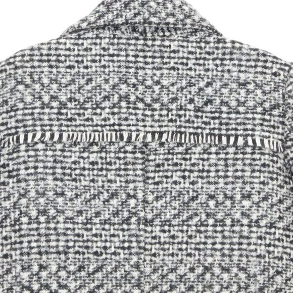 NWOT Andrew Marc "Bellerose" Fringe Wool-blend Timeless Car Coat - Picture 9 of 11